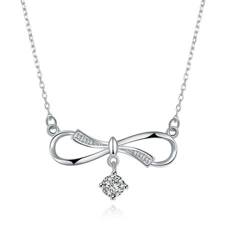 Silver Bow Necklace in 2019