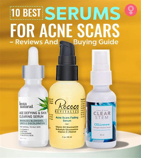 10 Best Serums For Acne Scars – Reviews And Buying Guide