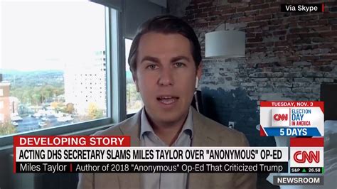 Trump: 'Anonymous' author Miles Taylor 'scammed' CNN into job