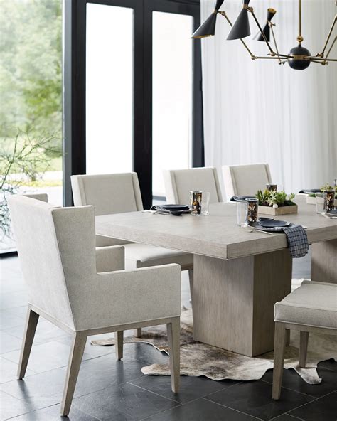 Bernhardt Linea Double Pedestal Dining Table | Modern dining room, Elegant dining room, Dining ...