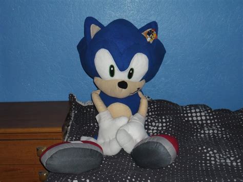 My Giant Sonic Plush by DarkGamer2011 on DeviantArt