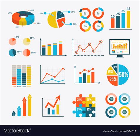 Infographics Set Charts Diagrams Graphs Flowchart Stockvector The | sexiezpix Web Porn