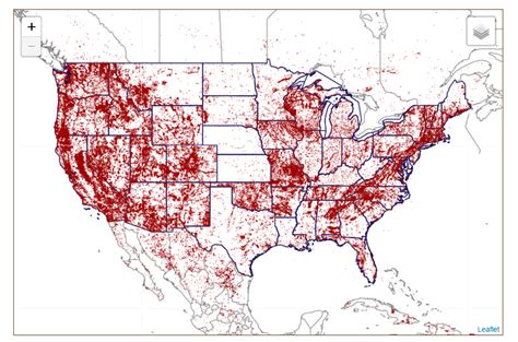 Interactive map of mineral resources and mines across the United States ...