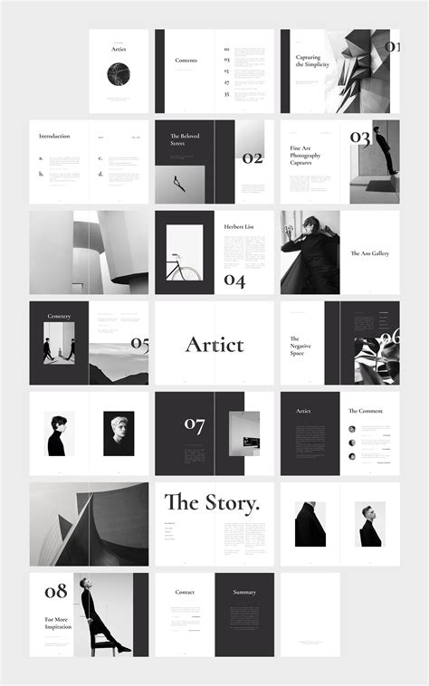 ARTICT BW Photography Portfolio by flowless on @creativemarket #photographymagazines | Magazine ...