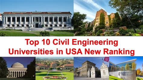 Top 10 Civil Engineering Universities in USA New Ranking | University of Michigan Ann Arbor ...