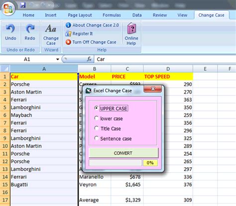 Learn how to use excel change case tool