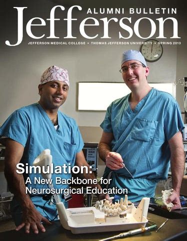 Jefferson Medical College Bulletin - Spring 2013 by Jefferson Office of ...