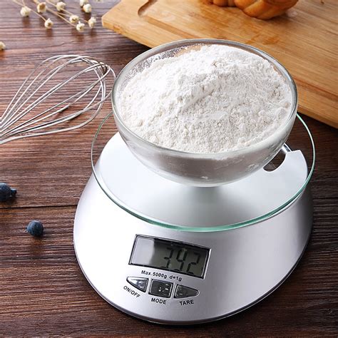 Farmhouse Kitchen Scale Food Scale with LCD Display, Digital Weight Scale 11 lb 5 kg, 0.1oz/1g ...