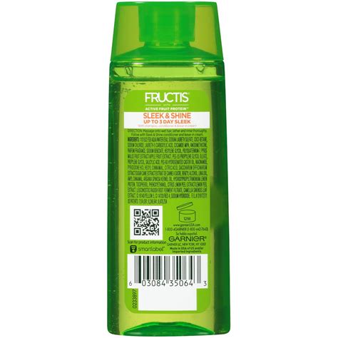 Garnier Fructis Sleek & Shine Fortifying Shampoo for Frizzy Hair | Paraben free products ...