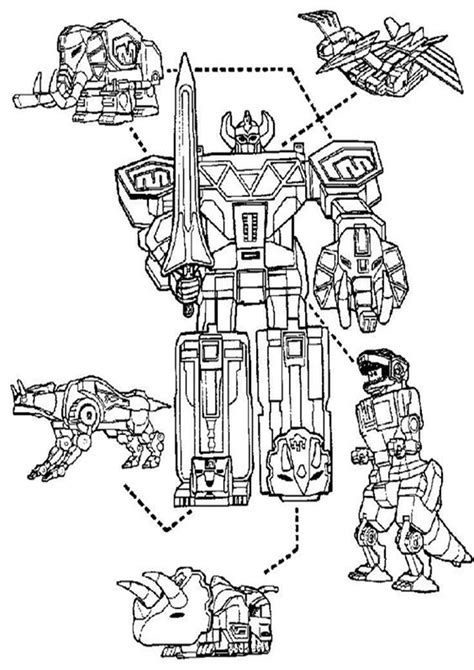 Printable Power Rangers Coloring Pages