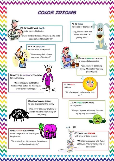 Awesome Color Idioms that will Improve Your English Fluency - ESLBUZZ