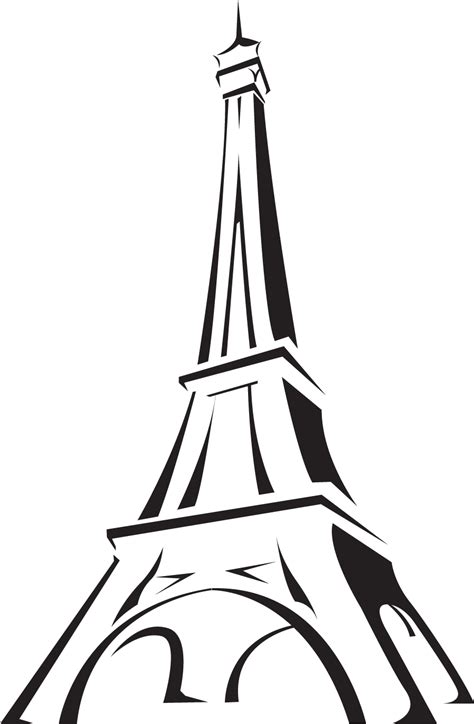 Pictures eiffel tower black and white clipart clipartcow – Clipartix