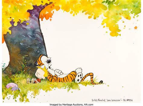 Original Calvin and Hobbes cover art watercolor? Yes, please!!! : r ...