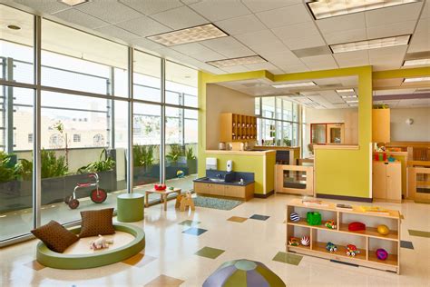 modern childcare facility for 215 students + staff. early childhood development design program ...