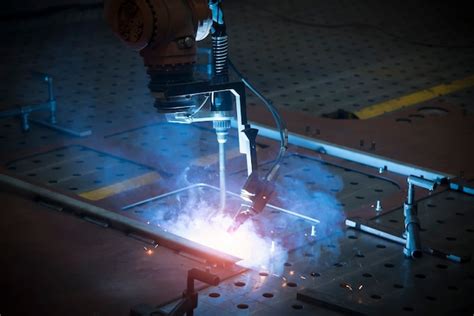 Premium Photo | Application of automatic welding robot in metal welding