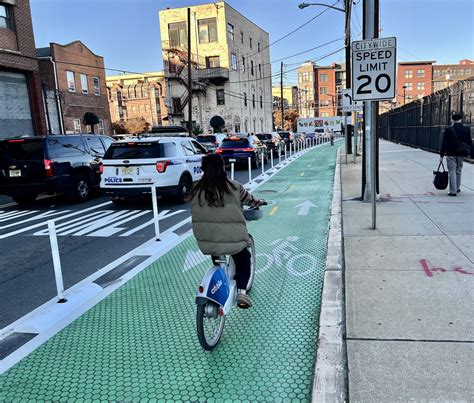 First Protected Bike Lanes Connect Hoboken & Jersey City - City of Jersey City