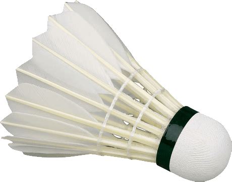 Badminton Birdie White transparent PNG - StickPNG