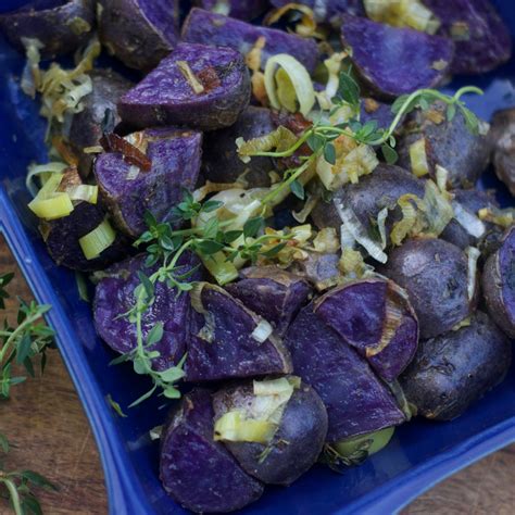 The Best Lemon Dijon Roasted Purple Potatoes Recipe