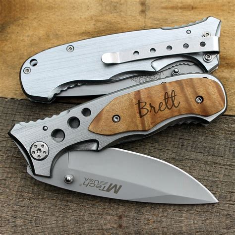 Personalized knife, Custom knife, Engraved Pocket Knife/Laser Engraved – RCH Gifts