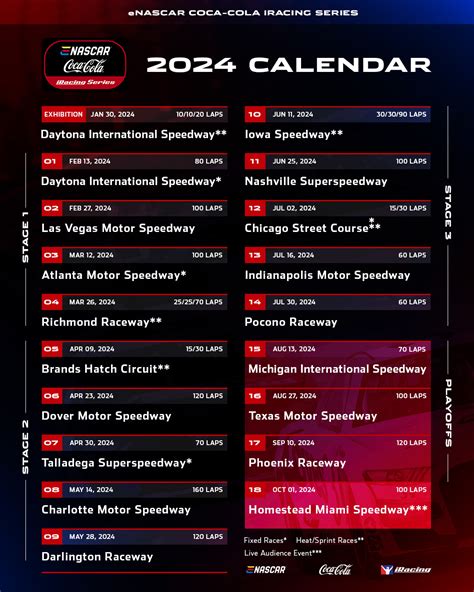 Schedule - 2023 eNASCAR Coca-Cola iRacing Series - iRacing.com