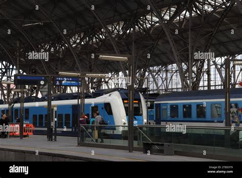 Praha hlavni nadrazi, Prague central station Stock Photo - Alamy