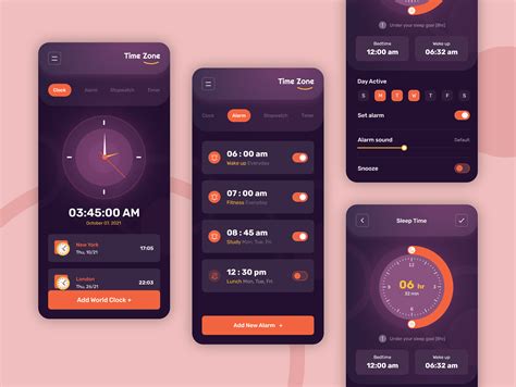 Smart Alarm App Design :: Behance