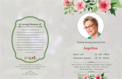 19+ Funeral Order of Service Templates in PDF | PSD | Word | TTF | TPF ...