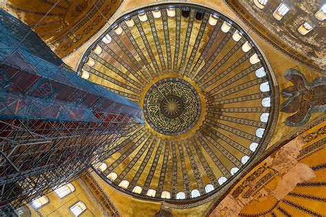 Mosaic from Ceiling of Mosque of Hagia Sophia – Istanbul, Turkey – The ...