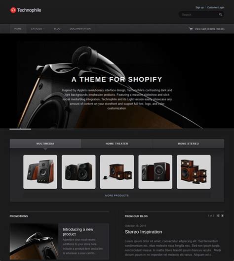 22 of the Best Free & Premium Dark Shopify Themes | Best shopify themes ...