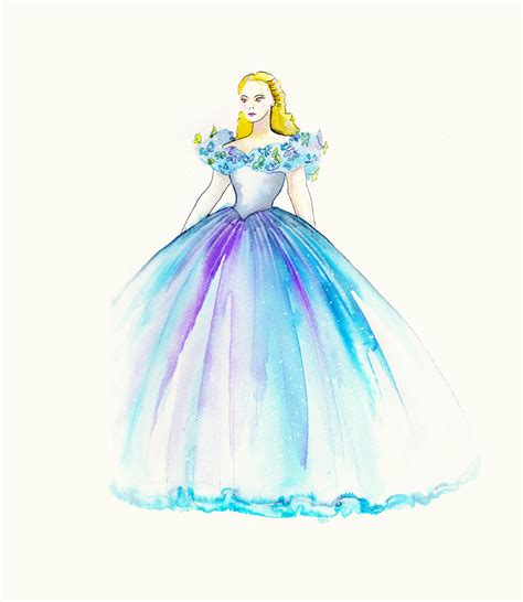 Cinderella Dress Drawing at GetDrawings | Free download