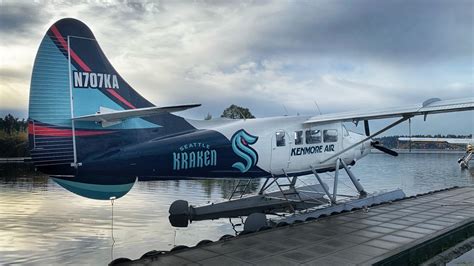 Kenmore Air seaplane gets a Seattle Kraken makeover | king5.com