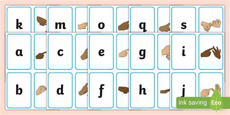 British Sign Language (BSL) Fingerspelling Alphabet Flip Flashcards