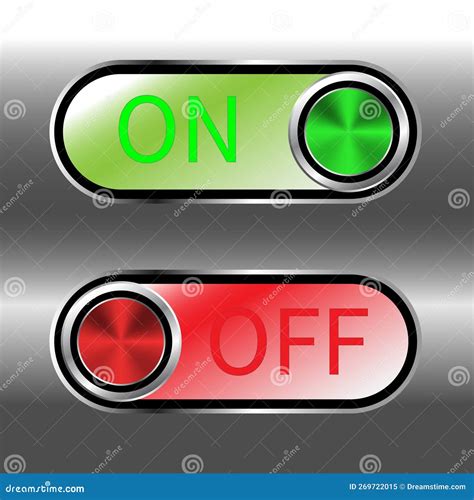 On Off Vector Icon. Switch Button Sign. on Off Switch Symbol. Toggle Button Switch Off Turn on ...