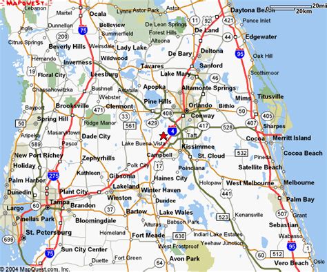 Mapa De La Florida Central