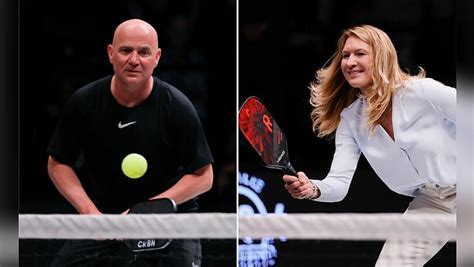 Steffi Graf und Andre Agassi: Spontanes Match bei Pickleball-Event ...