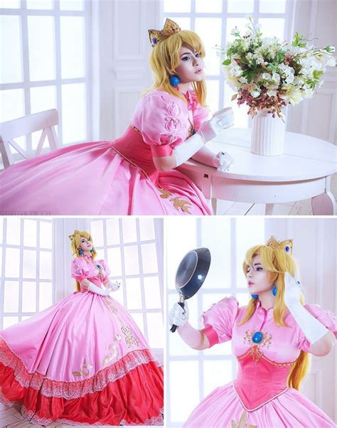 Princess Peach Smash Bros Melee cosplay | Princess peach dress, Princess peach cosplay, Peach dress