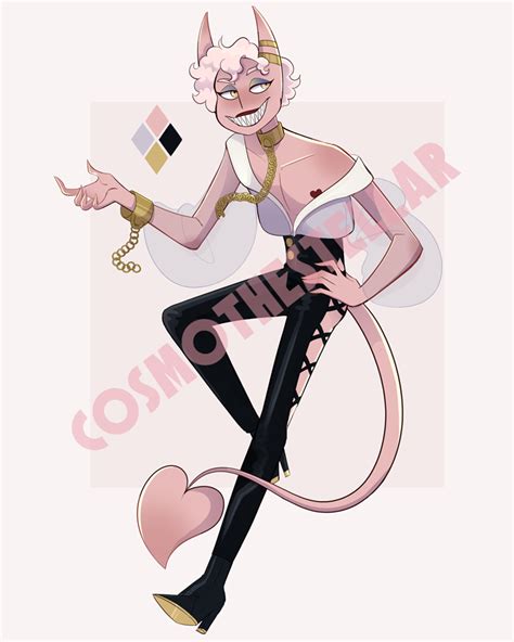 [closed, thank you!!] pink demon adoptable by cosmothestellar on DeviantArt