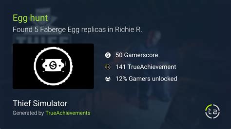 Egg hunt achievement in Thief Simulator