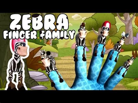 Zebra Finger Family Cartoon Nursery Rhymes for Children | Super Hero Rhymes