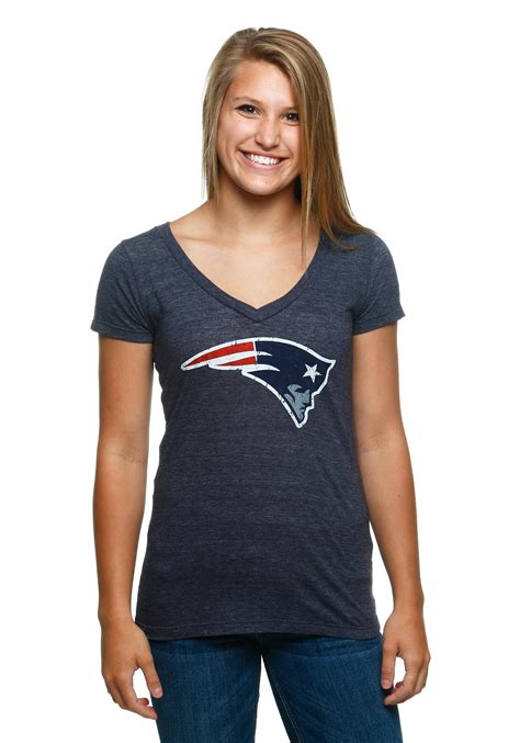 Women's New England Patriots Juniors V-Neck T-Shirt