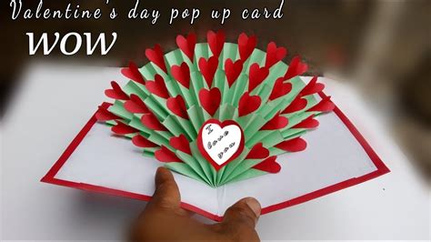 Hand made gift for valentines day. valentines day pop up card tutorial 3d heart.paper crafts all