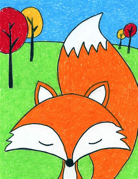 Cartoon Fox - Art Projects for Kids