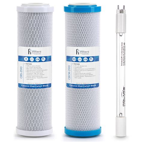 Drinking Water Replacement Filter Set for 3 stage U200UV UV Filtration