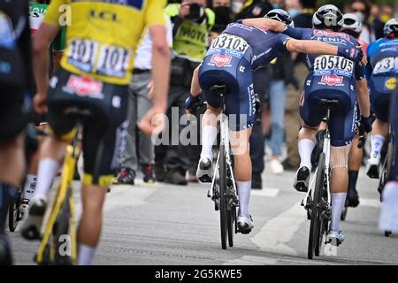 Belgian Jasper Philipsen of Alpecin-Fenix and his girlfriend at the ...