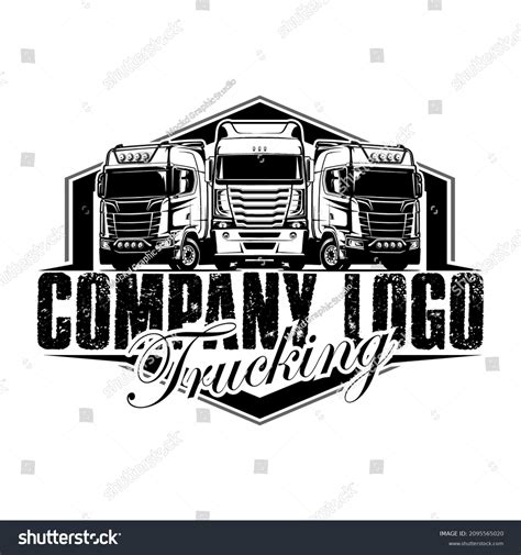 Trucking company logo, semi truck logo, 18 - Royalty Free Stock Vector 2095565020 - Avopix.com