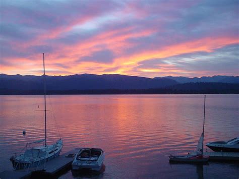 McCall, Idaho...Payette Lake at sunset.