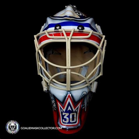 Henrik Lundqvist Goalie Mask Un-Signed 2012 Winter Classic New York ...