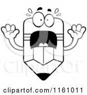 Royalty-Free (RF) Scared Pencil Clipart, Illustrations, Vector Graphics #1