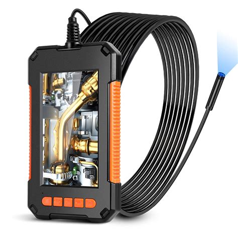 Industrial Endoscope Borescope Camera 1080P HD Video Inspection Camera with IPS Screen 180 Wide ...