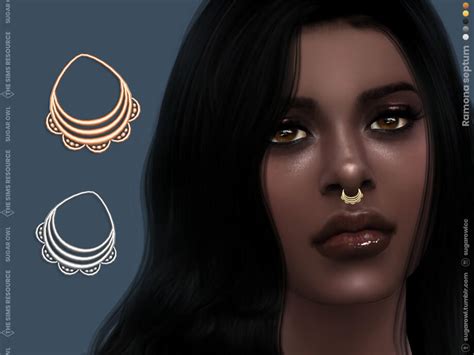The Sims 4 Ramona septum by sugar owl | The Sims Book